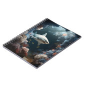 暗い水中サメ ノートブック (左側)