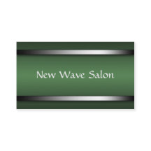 暗い洗練された緑のアポイントメントカード