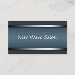 暗い洗練された青いアポイントメントカード 予約カード