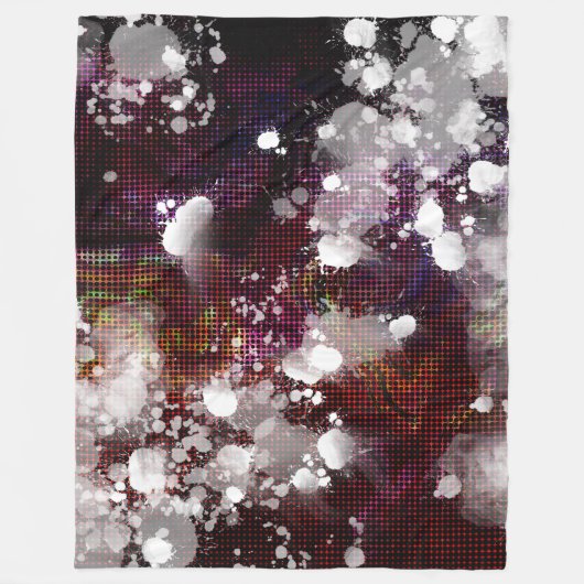 暗い準備 フリースブランケット (正面)