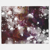 暗い準備 フリースブランケット (正面(横))