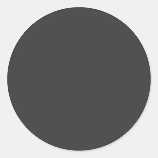 暗い炭の無地の色 ラウンドシール (正面)