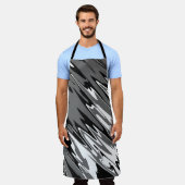 暗い無絵を描線をスプレー エプロン (着用した状態)