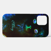 暗い猫の中で輝く Case-Mate iPhoneケース (裏面 (横))