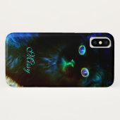 暗い猫の中で輝く Case-Mate iPhoneケース (裏面(横))