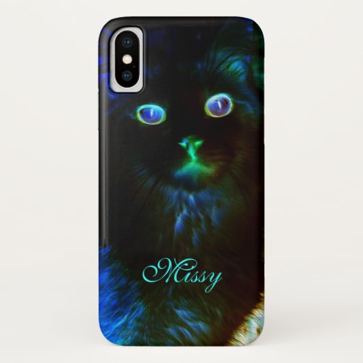 暗い猫の中で輝く Case-Mate iPhoneケース (裏面)