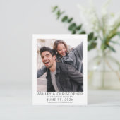 暗い石板モダン額縁写真 セーブザデート (スタンド正面)