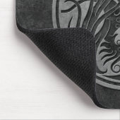 暗い石造りの陰陽フェニックス マウスパッド (コーナー)