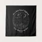 暗い砂漠のハイウェイ旅行マウンテンキャンプで タペストリー (正面)