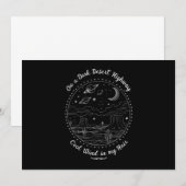 暗い砂漠のハイウェイ旅行マウンテンキャンプで 招待状 (正面/裏面)