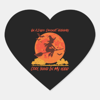 暗い砂漠の高速道路の魔女の上で1 ハートシール