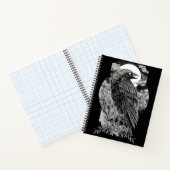 暗い神秘的なカラス ノートブック (内部)