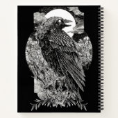 暗い神秘的なカラス ノートブック (裏面)