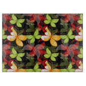 暗い秋パターン カッティングボード (正面)