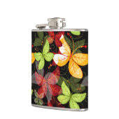 暗い秋パターン フラスク (左)