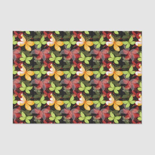 暗い秋パターン 薄葉紙 (正面)