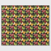 暗い秋柄 ラッピングペーパー (フラット)