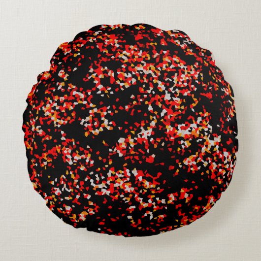 暗い秋紙吹雪 ラウンドクッション (正面)
