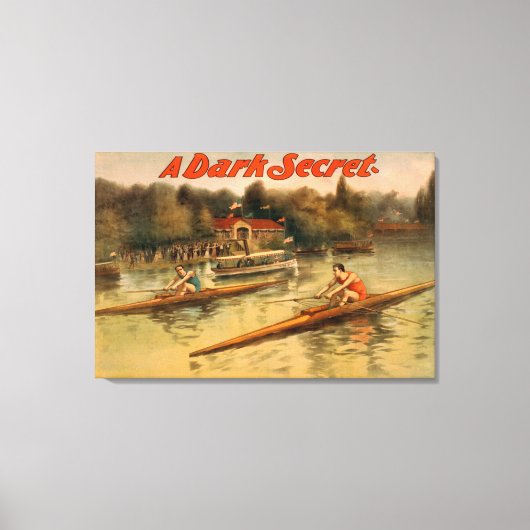 暗い秘密劇場用ポスター キャンバスプリント (正面)