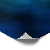 暗い空のポスターの白い十字と聖なる鳩 ポスター (角)