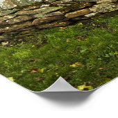 暗い空の下の古い教会 ポスター (角)