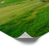 暗い空の下の曲がりくねった道 ポスター (角)