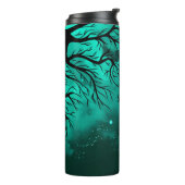 暗い空、ティール(緑がかった色)および黒い熱タンブラー タンブラー (回転左)