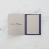 暗い空、月と星の折り畳まれたグリーティングカード カード (内部)