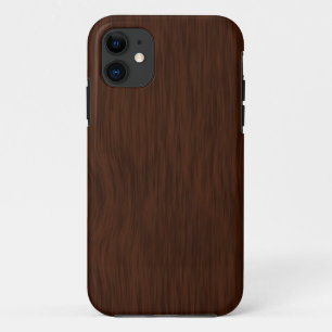 暗い粗い木目の背景 iPhone 11 ケース