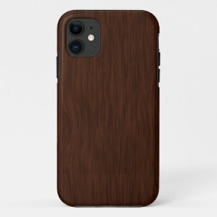 暗い粗い木目の背景 iPhone 11 ケース