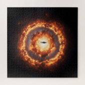 暗い精神が宇宙爆発の中で希望 ジグソーパズル (横)