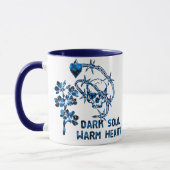 暗い精神のスカル マグカップ (左)