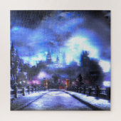 暗い精神の故障の芸術の景色 ジグソーパズル (縦)