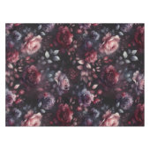 暗い素朴バラ テーブルクロス (正面(横))