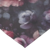 暗い素朴バラ テーブルクロス (アングル)