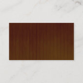 暗い素朴木紫色のフローラバタフライテーブル プレイスカード (裏面)