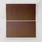 暗い素朴木紫色のフローラバタフライテーブル プレイスカード (内部開封)