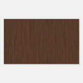 暗い素朴粒状の木の背景 長方形シール (正面)