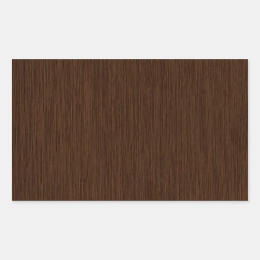 暗い素朴粒状の木の背景 長方形シール (正面)