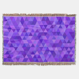暗い紫色の三角形パターン スローブランケット