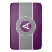 暗い紫色の灰色 バスマット (正面縦)