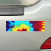 暗い絞り染めのデザイン バンパーステッカー (車上)