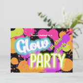 暗い絵を描（ばちゃばちゃ）跳ねるパーティの招待状 招待状 (スタンド正面)