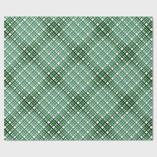 暗い緑のクリスマスと年中無休 ラッピングペーパー (フラット)