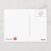 暗い翼のある姿飛んでいるが宇宙の向こうに ポストカード (裏面)