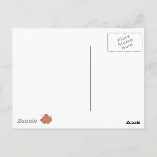 暗い翼のある姿飛んでいるが宇宙の向こうに ポストカード (裏面)