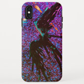 暗い翼のある姿飛んでいるが宇宙の向こうに Case-Mate iPhoneケース (裏面)