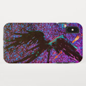 暗い翼のある姿飛んでいるが宇宙の向こうに Case-Mate iPhoneケース (裏面(横))