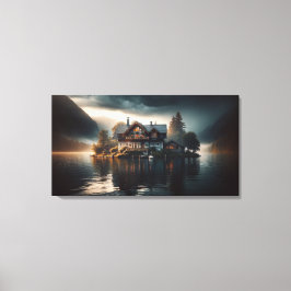 暗い背景と明るい背景を魔法のように描く キャンバスプリント