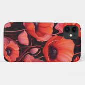 暗い背景にケシの花 Case-Mate iPhoneケース (裏面(横))